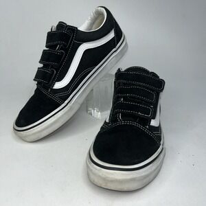 Vans Chukka Low Side Stripe Skate Shoe Mens 6.5 Womens 8 Strap Closure Hook Loop